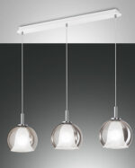Κρεμαστό Φωτιστικό   Fabas Luce Bretagna 3X E27 Φιμέ     – 3599-49-126