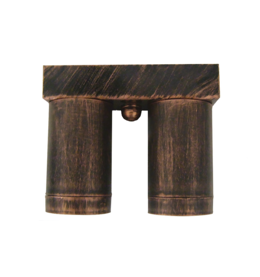 Σπoτ πλαστικό οροφής 2 xGU10 Χαλκός IP54 Heronia – 15-0159