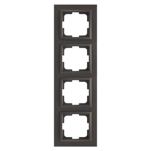 ΠΛΑΙΣΙΟ 4 ΘΕΣΕΩΝ ΜΑΥΡΟ EUROLAMP – 152-10383