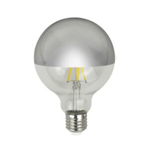 ΛΑΜΠΑ LED ΓΛΟΜΠΟΣ G95 CROSSED FILAMENT 8W E27 3000K 220-240V DIMMABLE ΑΝΤΕΣΤΡΑΜΕΝΟΥ ΚΑΘΡΕΠΤΗ ΑΣΗΜΙ EUROLAMP – 147-78080