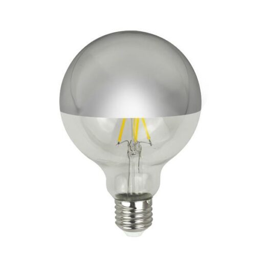 ΛΑΜΠΑ LED ΓΛΟΜΠΟΣ G95 CROSSED FILAMENT 8W E27 3000K 220-240V DIMMABLE ΑΝΤΕΣΤΡΑΜΕΝΟΥ ΚΑΘΡΕΠΤΗ ΑΣΗΜΙ EUROLAMP – 147-78080