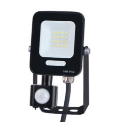 ΠΡΟΒΟΛΕΑΣ LED 10W SMD ΜΕ ΠΕΡΙΣΤΡΕΦΟΜΕΝΟ ΑΝΙΧΝΕΥΤΗ ΚΙΝΗΣΗΣ ΜΑΥΡΟΣ IP54 6500K PLUS EUROLAMP – 147-69060