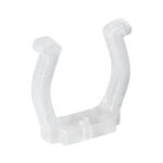 GloboStar® 70643 Πλαστική PVC Βάση Στήριξης για Όλες τις Πολύχρωμες RGB TUBE Neonflex 360° DC 24V & DC 230V IP68 – Μ2.5 x Π1.1 x Υ2.5cm