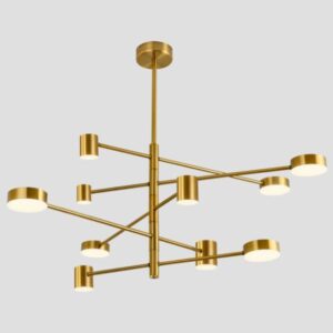 ΦΩΤΙΣΤΙΚΟ ΚΡΕΜΑΣΤΟ 10ΦΩΤΟ LED 60W ΧΡΥΣΟ EUROLAMP 144-20023