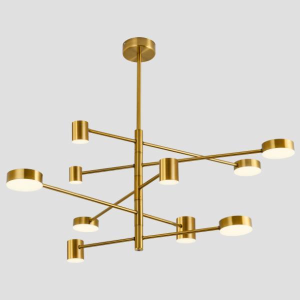 ΦΩΤΙΣΤΙΚΟ ΚΡΕΜΑΣΤΟ 10ΦΩΤΟ LED 60W ΧΡΥΣΟ EUROLAMP 144-20023