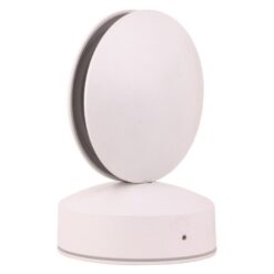 ΦΩΤΙΣΤΙΚΟ ΤΟΙΧΟΥ ΣΤΡΟΓΓΥΛΟ LED 8W Φ110x120x165 3000K IP65 ΛΕΥΚΟ PLUS EUROLAMP – 145-20227