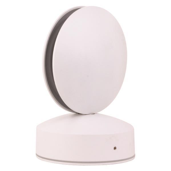 ΦΩΤΙΣΤΙΚΟ ΤΟΙΧΟΥ ΣΤΡΟΓΓΥΛΟ LED 8W Φ110x120x165 3000K IP65 ΛΕΥΚΟ PLUS EUROLAMP – 145-20227