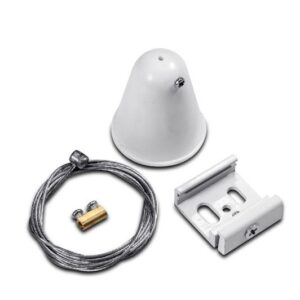 ΝΤΙΖΑ ΜΕ ΡΟΖΕΤΑ ΜΕ ΕΙΣΟΔΟ ΤΡΟΦΟΔΟΣΙΑΣ 2m (4 ΓΡΑΜΜΩΝ) ΛΕΥΚΗ EUROLAMP – 145-59127