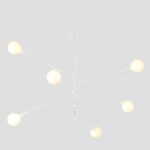 ΦΩΤΙΣΤΙΚΟ ΚΡΕΜΑΣΤΟ 6xΕ27 ΛΕΥΚΟ EUROLAMP 144-23003