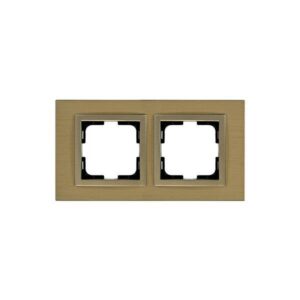 ΠΛΑΙΣΙΟ 2 ΘΕΣΕΩΝ ΑΛΟΥΜΙΝΙΟ ΜΠΡΟΝΖΕ EUROLAMP – 152-10861