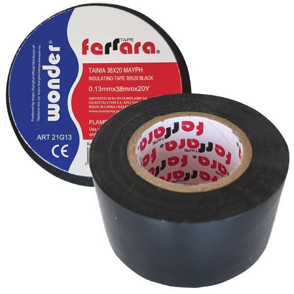 TAINIA 38X20 ΜΑΥΡH EUROLAMP 147-34011