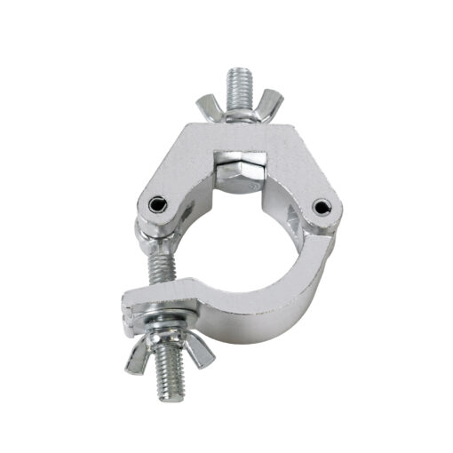 GloboStar® CLAMPS 51187 Επαγγελματικός Γάντζος Hook Αλουμινίου Ύψηλης Αντοχής για Κρέμαση, Στήριξη & Τοποθέτηση Προϊόντων Stage σε Τράσες – Μ8 x Π5.5 x Υ3cm – Χρώμιο