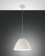 Κρεμαστό Φωτιστικό   Fabas Luce Casale E27 Λευκό     – 3532-40-102