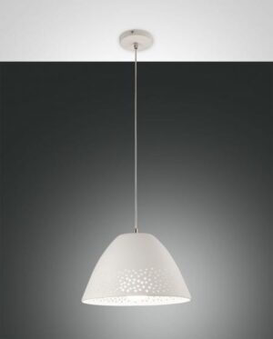 Κρεμαστό Φωτιστικό   Fabas Luce Casale E27 Λευκό     – 3532-40-102