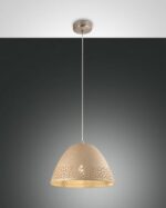Κρεμαστό Φωτιστικό   Fabas Luce Casale E27 Χακί     – 3532-40-348