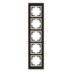 ΠΛΑΙΣΙΟ 5 ΘΕΣΕΩΝ ΜΑΥΡΟ ΓΥΑΛΙ EUROLAMP – 152-10894