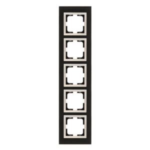 ΠΛΑΙΣΙΟ 5 ΘΕΣΕΩΝ ΜΑΥΡΟ ΓΥΑΛΙ EUROLAMP – 152-10894