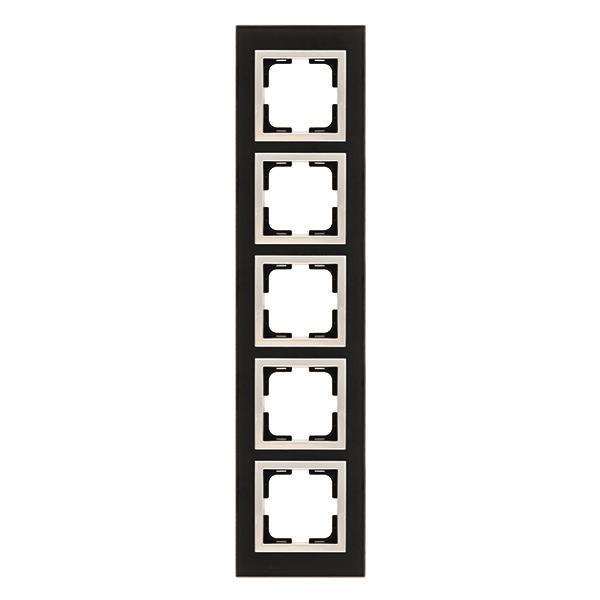ΠΛΑΙΣΙΟ 5 ΘΕΣΕΩΝ ΜΑΥΡΟ ΓΥΑΛΙ EUROLAMP – 152-10894