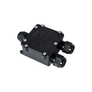 GloboStar® FAST-CONNECT 69915 Τριπλό Υ Αδιάβροχο IP68 Κυτίο Ταχείας Σύνδεσης & Διακλάδωσης Καλωδίων – 3 x Είσοδοι – Εσωτερική Τετραπλή Κλέμα με Συμβατή Διατομή Καλωδίων 4 x 0.5mm² έως 4 x 2.5mm² – 500V 41A Max – Μ13 x Π8 x Υ4cm – Μαύρο – 5 Years Warranty