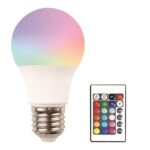 ΛΑΜΠΑ LED 9W Ε27 RGBW ΜΕ ΤΗΛΕΧΕΙΡΙΣΤΗΡΙΟ 220-240V EUROLAMP – 147-77906