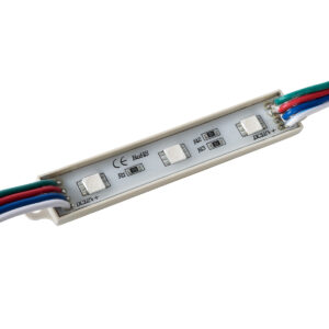 GloboStar® 73706 20 Τεμάχια x LED Modules 3 x SMD 5050 0.8W 50lm DC 12V – Αδιάβροχο IP66 – RGB – 2 Χρόνια Εγγύηση