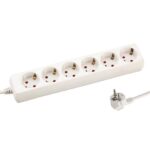 ΠΟΛΥΠΡΙΖΟ 6 ΘΕΣΕΩΝ ΜΕ ΚΑΛΩΔΙΟ 3X1,5mm 3m ΜΕ ΠΡΟΣΤΑΣΙΑ ΕΠΑΦΩΝ EUROLAMP 147-62223