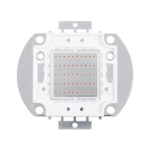 GloboStar® 73768 Υψηλής Ισχύος LED COB BRIDGELUX 50W 2500lm DC 20-24V – Μ5.6 x Π5.2 x Υ0.6cm – Κόκκινο – 2 Χρόνια Εγγύηση