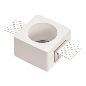 ΣΠΟΤ ΓΥΨΙΝΟ ΜΟΝΟ ΤΕΤΡΑΓΩΝΟ GU10 80x80x55 EUROLAMP 147-53204