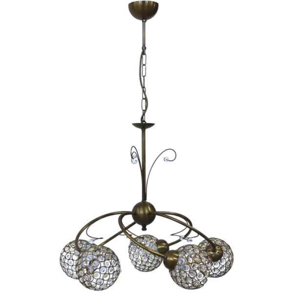 CHRIS 5L Μπρονζέ  Πολύφωτο Heronia – 01-0265