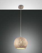 Κρεμαστό Φωτιστικό   Fabas Luce Corvara E27 Χακί     – 3531-40-348