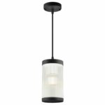 Nordlux Coupar Κρεμαστό Μαύρο E27  Γυαλί/Αλουμίνιο –  2218053003