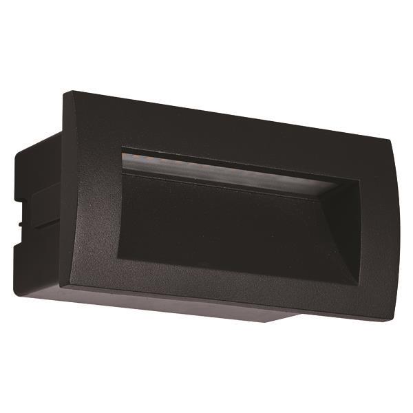 ΦΩΤΙΣΤΙΚΟ ΧΩΝΕΥΤΟ LED 3W IP54 220-240V 140X70X70mm ΜΑΥΡΟ PRO EUROLAMP 145-52502