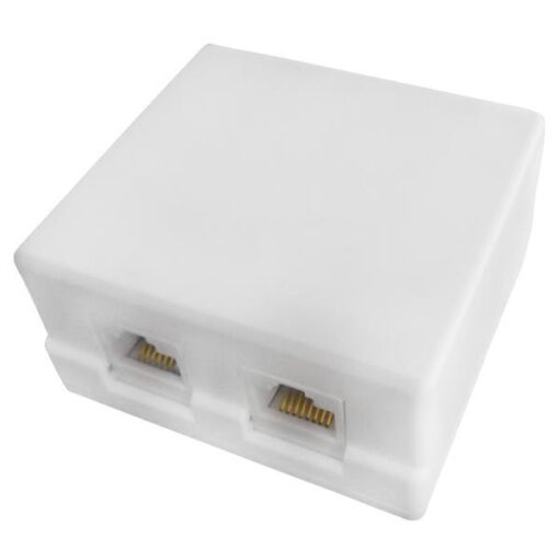 ΠΡΙΖΑ ΤΗΛΕΦΩΝΟΥ ΕΞΩΤΕΡΙΚΗ A.T. ΔΙΠΛΗ ΑΥΤΟΚΟΛΛΗΤΗ RG45 CAT-6e EUROLAMP 147-16055