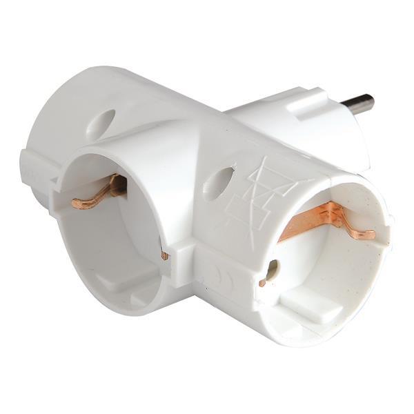 ΣΟΥΚΟ 3 ΕΞΟΔΩΝ (ΣΤΑΥΡΟΣ) ΚΑΘΕΤΟ ΜΕ ΠΡΟΣΤΑΣΙΑ ΕΠΑΦΩΝ EUROLAMP 147-10002