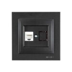 ΠΡΙΖΑ DATA CAT 6 RJ 45 MONH ΜΑΥΡΟ EUROLAMP – 152-10340