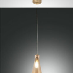 Κρεμαστό Φωτιστικό   Fabas Luce Dafne E27 Μελί     – 3596-40-125