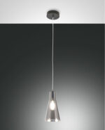 Κρεμαστό Φωτιστικό   Fabas Luce Dafne E27 Φιμέ     – 3596-40-126