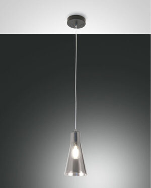 Κρεμαστό Φωτιστικό   Fabas Luce Dafne E27 Φιμέ     – 3596-40-126