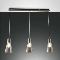 Κρεμαστό Φωτιστικό   Fabas Luce Dafne 3X E27 Φιμέ     – 3596-47-126