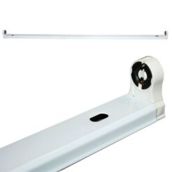 Φωτιστικό Σκαφάκι για 60cm Λάμπες LED T8 G13 Λευκό ACA – DELED60SM