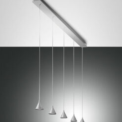 Κρεμαστό Φωτιστικό   Fabas Luce Delta LED 40W  Αλουμίνιο Dimmable  3780lm Θερμό 3000K – 3443-48-212