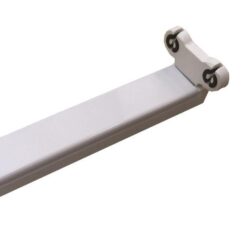 ΦΩΤΙΣΤΙΚΟ ΜΕΤΑΛΛΙΚΟ ΚΕΝΟ SLIM ΓΙΑ LED TUBE 2Χ0.60m EUROLAMP 147-56553