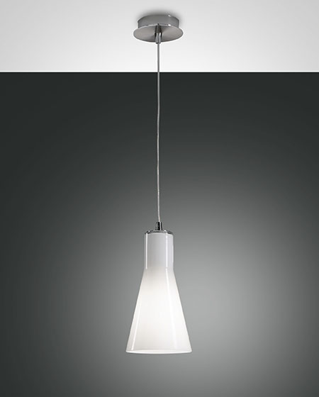Κρεμαστό Φωτιστικό   Fabas Luce Diana E27 Χρώμιο     – 2753-40-138