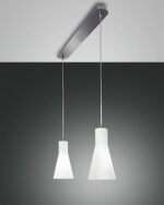 Κρεμαστό Φωτιστικό   Fabas Luce Diana 2X E27 Χρώμιο     – 2753-46-138