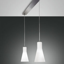 Κρεμαστό Φωτιστικό   Fabas Luce Diana 2X E27 Χρώμιο     – 2753-46-138