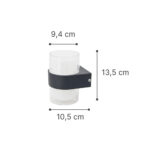 InLight Athabasca LED 8W 3000K Outdoor Wall Lamp Anthracite D:10,5cmx13,5cm (80203241)