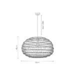 InLight Κρεμαστό Φωτιστικό από σχοινί 1xE27 D:60cm (4041-A)