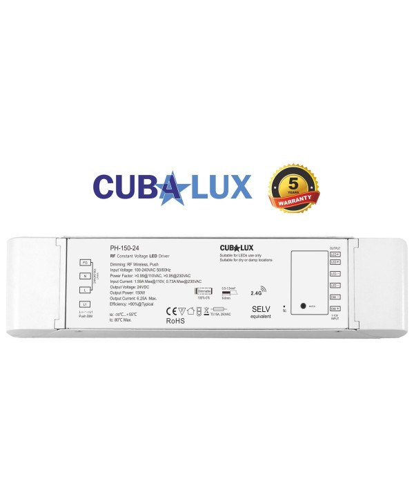 Τροφοδοτικό για LED 150W 24V  Dimmable Μεταλλικό CUBALUX – CL13-1016