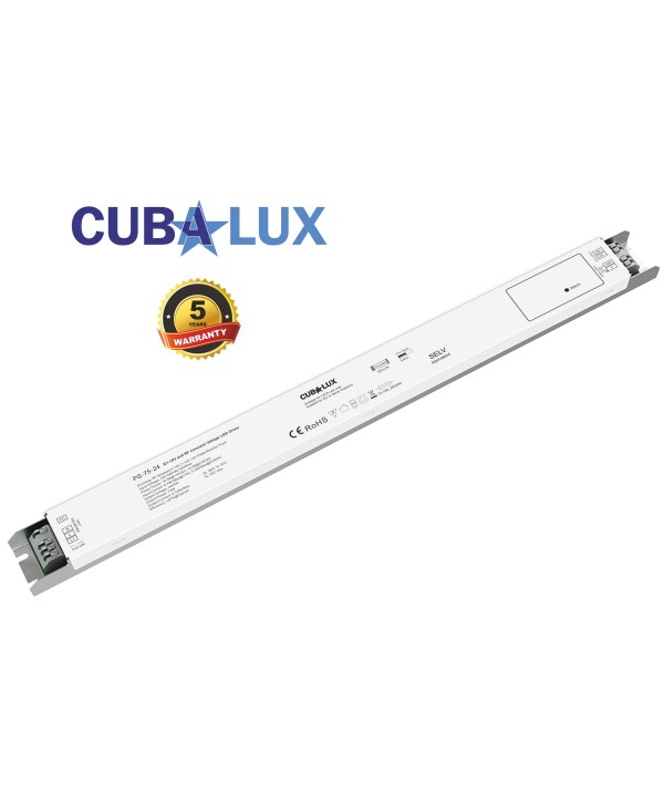 Τροφοδοτικό για LED 75W 24V  Dimmable Μεταλλικό CUBALUX – CL13-0986