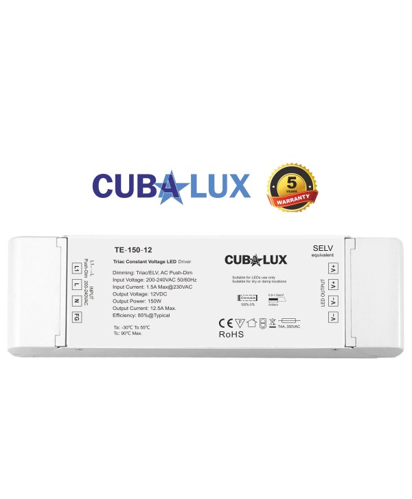 Τροφοδοτικό για LED 150W 12V  Dimmable Μεταλλικό CUBALUX – CL13-1114